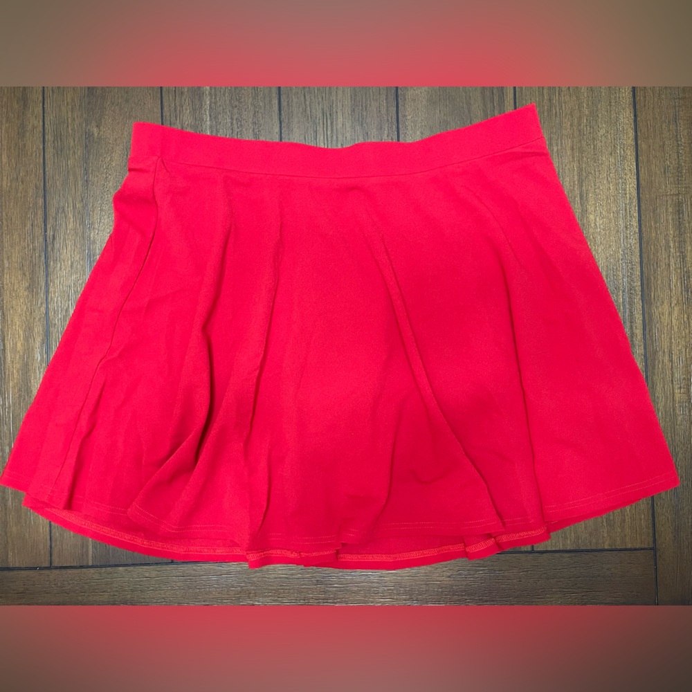 Hanna Nikole Women Plus Size
Casual Mini Skater Skort Elastic Lining High Waist